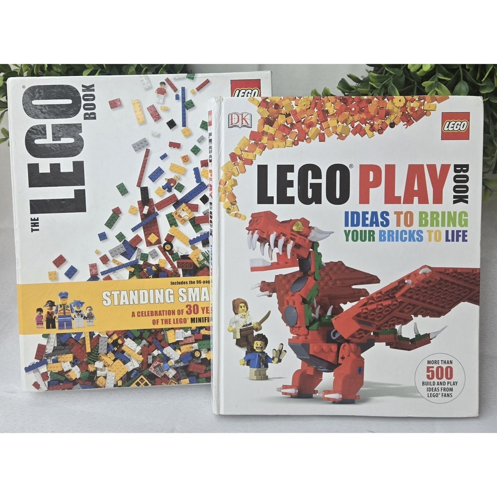 LEGO Hardcover 3 DK Book Lot: The LEGO Book, Standing Small & LEGO Play Book HC